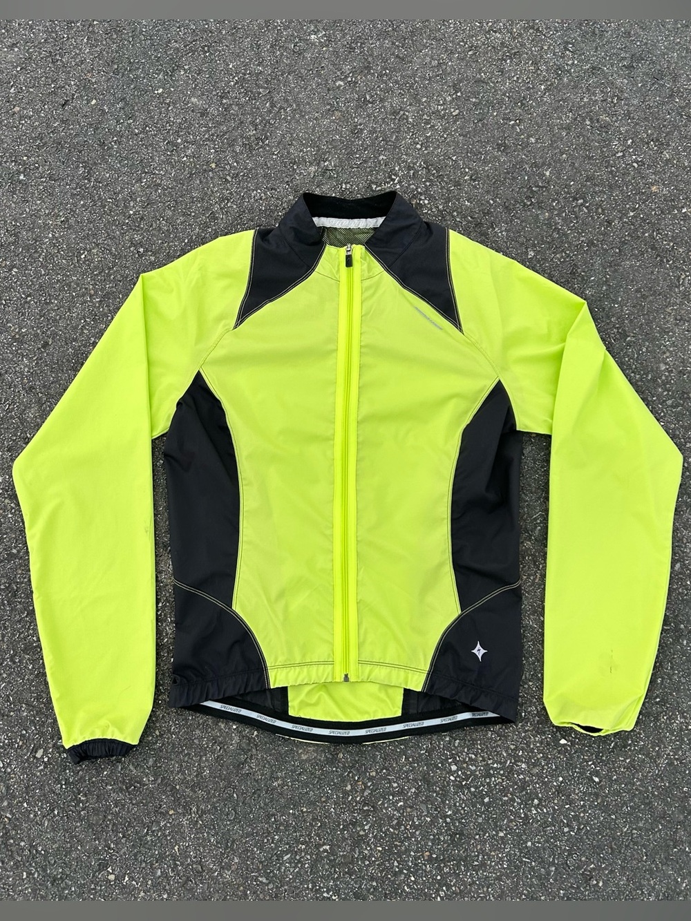 Specialized Womens Rain Jacket Road Cycling Mountain Biking Neon High Visibility